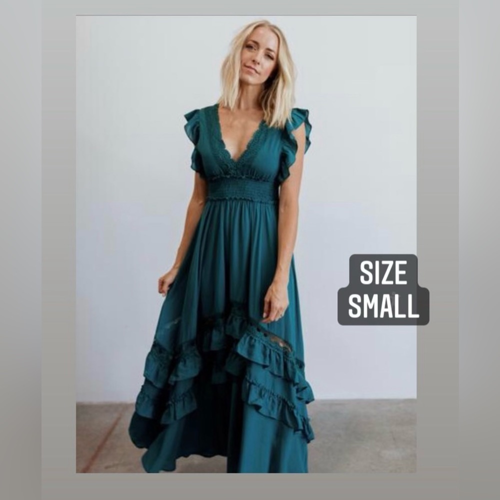 Baltic Born ruffle maxi dress NWT size small